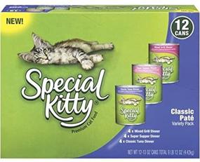 img 3 attached to 🐈 Optimized Search: Special Kitty Classic Pate Variety Pack Wet Cat Food, 13-Ounce Cans (12 Pack)