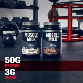 img 1 attached to 🏋️ Muscle Milk Pro Series Protein Powder: Knockout Chocolate, 50g Protein, 2.54 Pound - High-Quality Fuel for Max Gains!