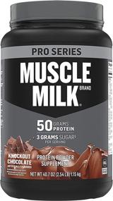 img 4 attached to 🏋️ Muscle Milk Pro Series Protein Powder: Knockout Chocolate, 50g Protein, 2.54 Pound - High-Quality Fuel for Max Gains!