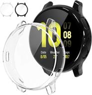 [2 упаковки] tensea совместим с защитным чехлом экрана samsung galaxy watch active 2 40 мм - аксессуары и запасы логотип