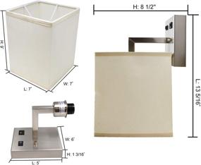 img 1 attached to 💡 Facon Светильник из ткани с светодиодами: подсвечник с USB-зарядкой и выключателем