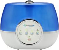 ✨ optimized for seo: pureguardian h4810ar ultrasonic warm & cool mist humidifier, 120 hours runtime, 2 gallon tank, 600 sq. ft. coverage, large room – silent, filter-free, silverclean treated tank, essential oil tray logo