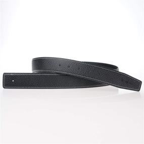 img 2 attached to Replacement Leather Belt Fits Hermes Men's Accessories in Belts