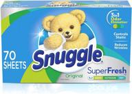 🌬️ snuggle plus super fresh fabric softener dryer sheets: 70-pack with static control & odor eliminating technology logo