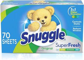 img 4 attached to 🌬️ Snuggle Plus Super Fresh Fabric Softener Dryer Sheets: 70-Pack with Static Control & Odor Eliminating Technology