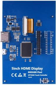 img 1 attached to Длиннобегущий 5-дюймовый ЖК-дисплей TFT с HDMI-модулем 800x480 с корпусом для Raspberry Pi 3/2 Model B, RPI 1 B+/A, BB Black, PC - совместим с различными системами