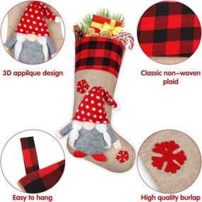img 1 attached to Airyard Christmas Stockings Pack Personalized