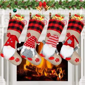 img 4 attached to Airyard Christmas Stockings Pack Personalized
