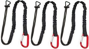 img 4 attached to Spidergard SPTOOL02 3Ft Tool Lanyard With Single Carabiner (Pack Of 3