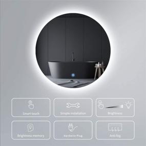 img 3 attached to MIRPLUS Bathroom Backlit Anti Fog Dimmable
