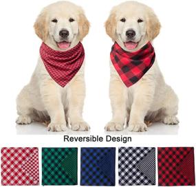 img 3 attached to HuskyLove Reversible Washable Kerchief Accessories Dogs