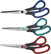 🔪 artlicious 3-pack premium 8-inch multipurpose scissors: ideal value pack for school, home, office – enhanced seo logo