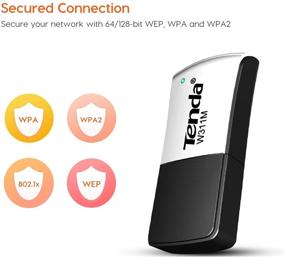 img 1 attached to W311M Wireless N150 Nano USB Adapter: Ultra-Compact Tenda Technology for Seamless Connectivity