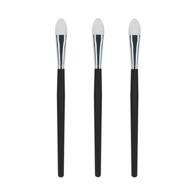 lormay 3-piece silicone brushes set for precise application of cream/liquid eye shadows & lip colors - professional makeup tools logo