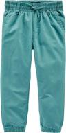 👖 boys' pull twill joggers in cadet - kosh clothing pants logo