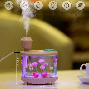 img 2 attached to 🌸 ACEBON Mini Portable Humidifier - 460ml Cool Mist, USB Quiet Operation for Baby Bedroom, Office, Travel - 2 Mist Modes, Auto Shut-Off - Pink