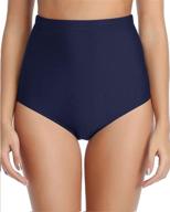 👙 women's swimsuit & cover up: tempt me high-waisted bottoms control clothing logo