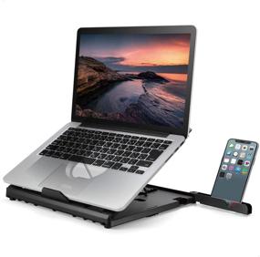 img 4 attached to 🖥️ ELECOM Ergonomic Laptop Stand | Multi-Angle Adjustable | Heat Ventilation | Portable & Foldable | Compatible with Laptops Up to 15.6 inches | Black (PCA-LTS8BK) - Premium Edition