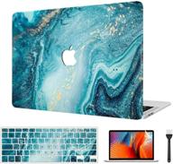 💻 vaesida macbook air 13 inch case 2020/2019/2018: hard shell, keyboard cover, screen protector - marble 19" (compatible with a2337 m1/a2179/a1932 models) logo