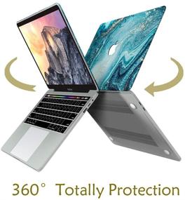 img 1 attached to 💻 VAESIDA MacBook Air 13 Inch Case 2020/2019/2018: Hard Shell, Keyboard Cover, Screen Protector - Marble 19" (Compatible with A2337 M1/A2179/A1932 Models)