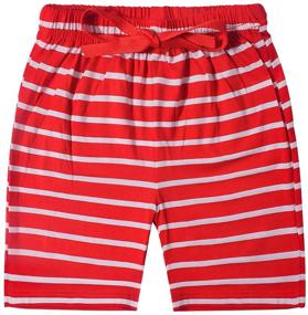 img 2 attached to Nwada Boys Summer Shorts Sets - Tops + Shorts Outfits for Kids 2-7 Years - Holiday Playwear Clothes Sets