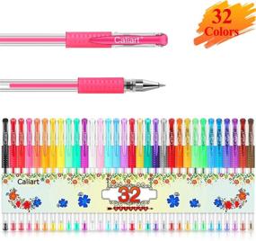 Gel Pens for Adult Coloring Books, 32 Colors Gel Marker Set Colored Pen  with 40%