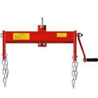 vivohome heavy duty steel 2 ton engine hoist load leveler shop crane cherry picker with 2 chains - 4000lbs capacity! logo