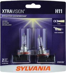 img 4 attached to Лампы Sylvania H11 XtraVision - лампа галогенного фары высокой производительности 🔆 для ближнего света, дальнего света и противотуманных фар - упаковка из 2 шт. (H11XV.BP2)