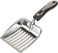 stainless steel homestead cat litter box scoop - medium size, 10.5 x 4.2 x 1.2 inches logo