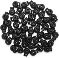 🎒 hysagtek 50pcs plastic round spring toggles stoppers cord locks end for drawstring bags paracord cords - enhanced seo logo