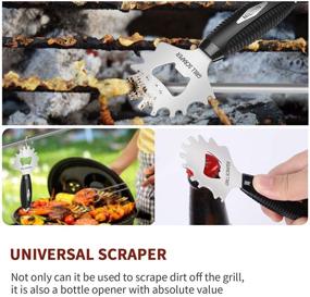 img 2 attached to 🔥 MIERXN Grill Scraper - Wire Brush Alternative - Top BBQ Cleaner for Safe & Effective Grill Grates Cleaning - Essential Barbecue Tool & Accessories