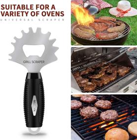 img 1 attached to 🔥 MIERXN Grill Scraper - Wire Brush Alternative - Top BBQ Cleaner for Safe & Effective Grill Grates Cleaning - Essential Barbecue Tool & Accessories