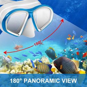 img 1 attached to Powsure Kids Snorkel Set: Premium Anti-Leak Swim Mask with Dry Top Snorkel - Perfect Snorkeling Package for Children, Boys, Girls, Youths, and Junior Divers