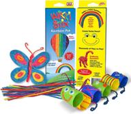 🌈 colorful creativity: wikkistix 603 rainbow pak unleashes endless imagination! logo