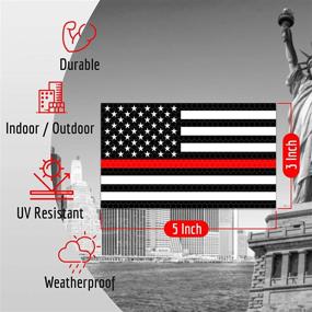 img 2 attached to Reflective Thin Line American Sticker Exterior Accessories