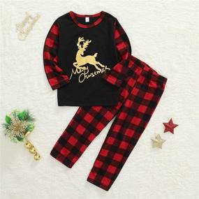 img 1 attached to Cozy and Festive Matching Family Christmas Pajamas: Baby, Men, Women | Plaid Sleepwear Set for Holiday Fun