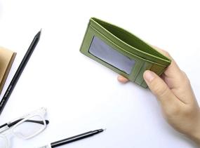 img 2 attached to 💼 Lethnic Wallet Pocket Minimalist Window: Sleek Men's Accessories for Effortless Style