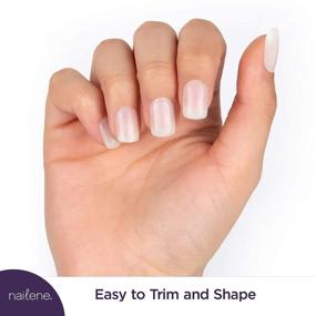 img 2 attached to 💅 Nailene So Natural Fake Nails, Undecorated – Artificial Nail Kit with 216 Nails (12 Sizes) and Nail Glue – Enhanced for Comfort & Natural Appearance – False Nails with Long-lasting Up to 7-Day Wear