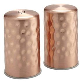 img 1 attached to 🧂 American Metalcraft CHSP2 Salt and Pepper Shaker Set - Hammered Copper - 2oz Capacity - Elegant Table Accessories