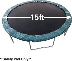 img 2 attached to 🟢 Premium 15ft Round Green Safety Pad: Ultimate Protection for your Trampoline