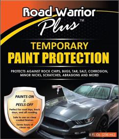 img 3 attached to 💪 Road Warrior Plus 16oz Kit: Temporary Paint Protection Film for Automotive Exterior - Roll-On Coating for Rocks, Scratches & Chips - Dries Clear