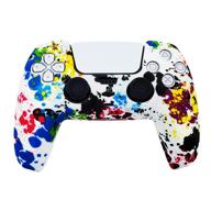 🎮 ps5 silicone gel grip controller cover skin (ps5 paint splash design) - compatible with sony playstation 5, playstation 5 accessories, wireless controller protector covers, ps5 skin логотип