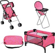 👶 fash kolor stroller 3 doll chair" - "fash kolor stroller 3 doll chair - perfect for playtime with dolls logo
