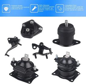 img 1 attached to 🔧 JDMON 6Pcs Engine Motor & Transmission Mount Set for Honda Accord 2.4L 2003-2007 (A4509 A4510 A4516 A4517 A4526HY A4542 Compatible)