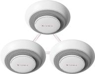🔥 x-sense 10-year battery smoke carbon monoxide alarm, wireless interconnected, large silence button, 820ft range, xp01-w, 3-pack logo