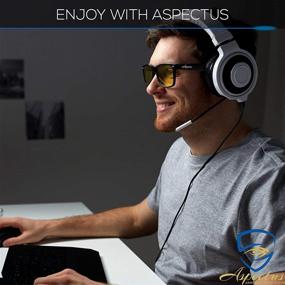 img 1 attached to 👓 Aspectus Blue Light Blocking Glasses: Enhance Sleep, Relieve Migraines & Insomnia, Anti-Glare for Gamers & Computer Users