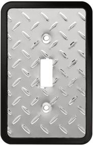 img 4 attached to 💎 Diamond Plate Single Toggle Switch Wall Plate: A Durable and Stylish Cover for Your Switch – Packaging Options May Vary