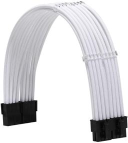 img 2 attached to FormulaMod Sleeve Extension Power Supply Cable Kit 18AWG ATX 24P EPS 8-P PCI-E8-P With Combs For PSU To Motherboard/GPU (White)