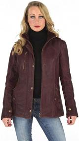 img 2 attached to Womens Professional Lambskin Leather Jacket Women's Clothing