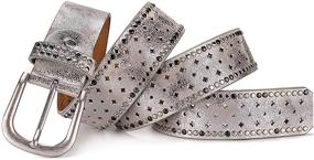 img 2 attached to Womens Wemi Western Cowgirl Studded Women's Accessories for Belts